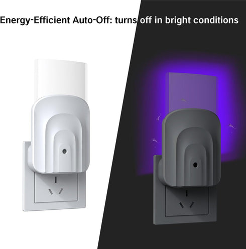 Indoor UV Light Fly Trap with 10 Glue Boards - Effective Plug-in Bug Trap for Houseflies and Gnats - Odorless and Mess-Free Fly Control Solution...