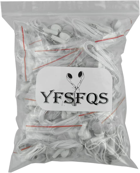 Wholesale Bulk Earbuds Headphones 30 Pack for Kids School Classroom Libraries Students (White)...