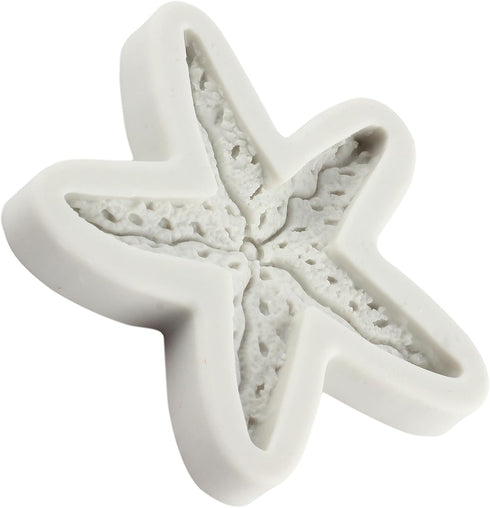 Starfish Silicone Fondant Mold Marine Theme Cake Molds For Sugar Cake Decorating Cupcake Topper Candy Chocolate Gum Paste Polymer Clay...