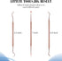 3 Pieces Dog Dental Tooth Scaler and Scraper Stainless Double Headed Tarter Removing Tool Scraper Pet Teeth Cleaning Tools for Dog and Cat (Rose G...