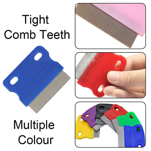 6 Pcs Pet Flea Combs, Dog Cat Combs, Hair Removal Massaging Shell Combs, Pet Combs for Removal Dandruff, Hair Stain(Random Colour)...