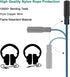 Headphone Splitter for 2 Headphones 2 Way 3.5mm Adapter Aux Cable Mini Jack Male to Dual Female Stereo Audio Y Splitter Couple Adapter Compatible ...