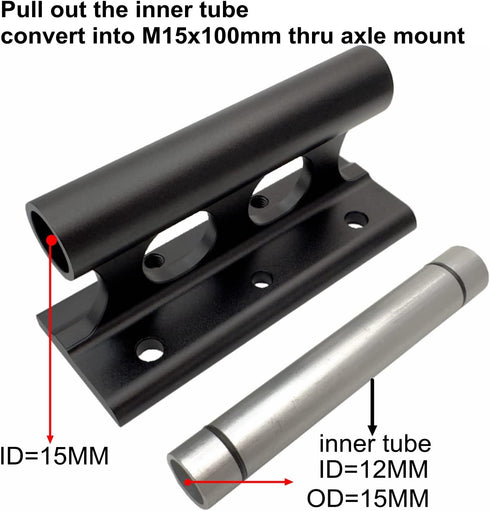 Bike Fork Mount Block for Car Rack Cross Bar Truck Bed Storage 9x100mm 15x110mm 15x100mm 12x100mm 15x150mm...