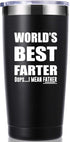 momocici World's Best Farter I Mean Father 20 OZ Tumbler.Father Gifts.Dad Gifts from Daughter,Son,Wife.Birthday Christmas Gifts for New Dad,Father...