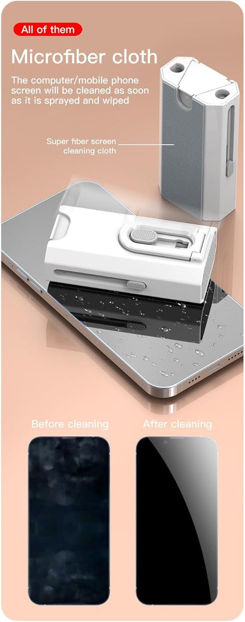 Laptop Screen Keyboard Cleaner Kit, Electronics Cleaning Tool for MacBook iPad iPhone Pro, Brush Tool for Tablet, Computer, PC Monitor,TV Camera L...