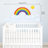 DECOWALL SG2-1713 Rainbow and Clouds Kids Wall Stickers Wall Decals Peel and Stick Removable Wall Stickers for Kids Nursery Bedroom Living Room dé...