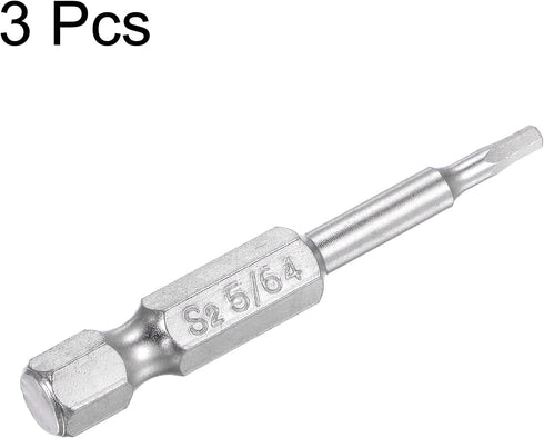 uxcell 5/64" Magnetic Hex Head Screwdriver Bit, 1/4" Hex Shank 2" Length S2 Steel Power Tool, 3 Pcs...