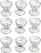 9pcs Air Plant Wire Stand,Tillandsia Holder Stainless Steel Air Plant Display Container Mini Spring Base Pineapple Base Home Tabletop Decorations...