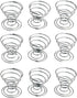 9pcs Air Plant Wire Stand,Tillandsia Holder Stainless Steel Air Plant Display Container Mini Spring Base Pineapple Base Home Tabletop Decorations...