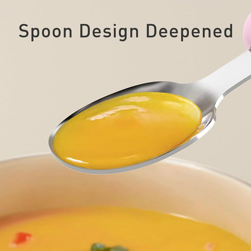Toddler Utensils Stainless Steel Kids Silverware Set with Kids Training Chopsticks and Baby Spoon and Fork for Self Feeding Learning with Case...