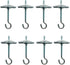 Lainrrew 8 Pack Ceiling Hooks for Hanging Plants, Swag Hooks with Screws and Toggle Wings for Wall Fixing...