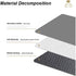 Coffee Mat, Rubber Backed Dish Drying Mat, 16×20in,Grey Quick Dry Coffee Maker Mat, Coffee Pad For Countertop, For Kitchen Countertop Coffee Maker...