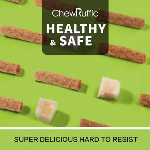 Chicken Dog Chew Sticks, Puffed Human Grade Dog Treat Sticks, Rawhide Alternative, Easy to Digest 10pcs/Pack...