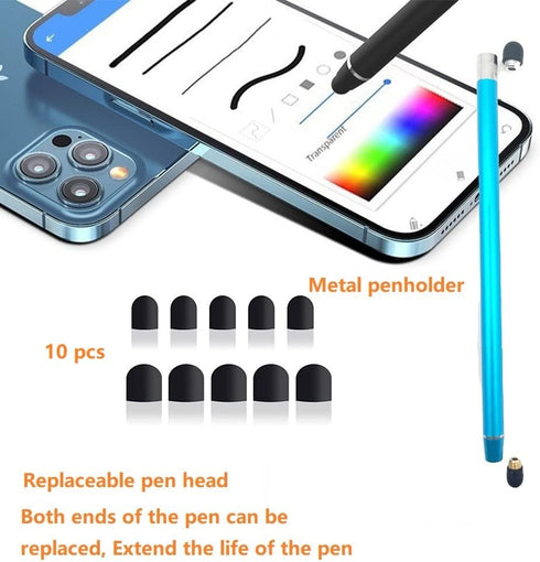 Stylus Pens for Touch Screens(5 Pack), 10 Replaceable Tips High Precision Capacitive Stylus Pen for iPad iPhone Android Tablets and All Universal ...