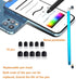 Stylus Pens for Touch Screens(5 Pack), 10 Replaceable Tips High Precision Capacitive Stylus Pen for iPad iPhone Android Tablets and All Universal ...