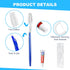 twoworld Disposable Toothbrushes with Toothpaste and Dental Floss Pick Individually Wrapped, Bulk Toothbrush 5 Colors and Toothpaste 5 grams, Flos...