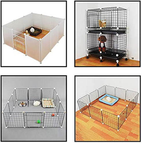HOWDIA 3.6cm/1.417" Wire Cube Plastic Connectors | 50pcs White Snap-On Grid Shelving Connectors for Wire Mesh Storage Cubes, Closet Organizers & D...