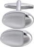 Silver Tone Cat Eye Stone Men's Cufflinks In Gift Case Oval Opal Stone Cufflinks for Men for Wedding Party Business Birthday Anniversary Dress...
