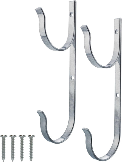 U.S. Pool Supply Set of 2 Aluminum Pool Hangers for Telescopic Poles - Store Poles with Nets, Vacuums, Hoses & Attachments...