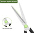 Scissors, Stainless Steel Blades Soft Grip for Home, School, Office, Black and Green, 6 inch...