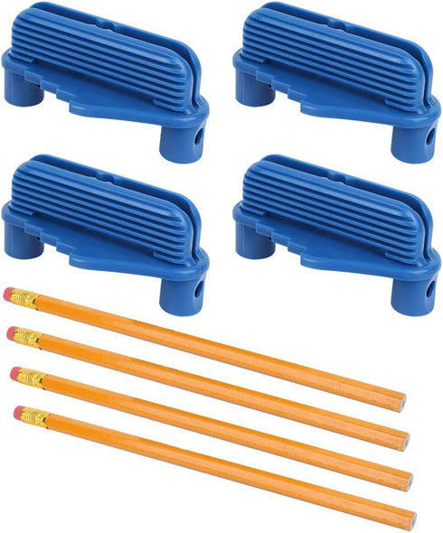 Jeanoko 4pcs Center Finder Tool Line Scriber Prcatical Woodworking Center Line Gauge Multifunctional Center Scriber Marking Tools Collet and acces...