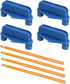 Jeanoko 4pcs Center Finder Tool Line Scriber Prcatical Woodworking Center Line Gauge Multifunctional Center Scriber Marking Tools Collet and acces...