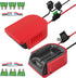 2 Power Wheel Adapter for Craftsman V20, 20V Battery Adapter with 14 Gauge Wire, 30Amp Fuse, Wire terminals, On/Off Button for DIY, Robotics Rc Tr...