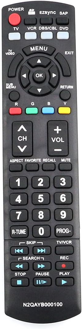 N2QAYB000100 Replace Remote fit for Panasonic TV TC-26LX70 TC-26LX85 TC-32LX70 TC-32LX70N TC-32LX700 TC-32LX85 TC-37LZ85 TH-42PC77U TH-42PE77U TH-...