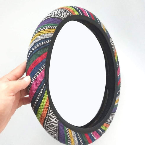 Small Size 13 3/4 13.5 14 Inch Car Steering Wheel Cover for Toyota Prius Honda Civic Chevy Malibu Kia Boho Style...
