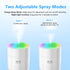 Besky Rechargeable Small Humidifier, Mini Portable Cool Mist Humidifier 2 Modes with 7 Color Light Desktop Humidifier for Baby Bedroom, Office, Nu...