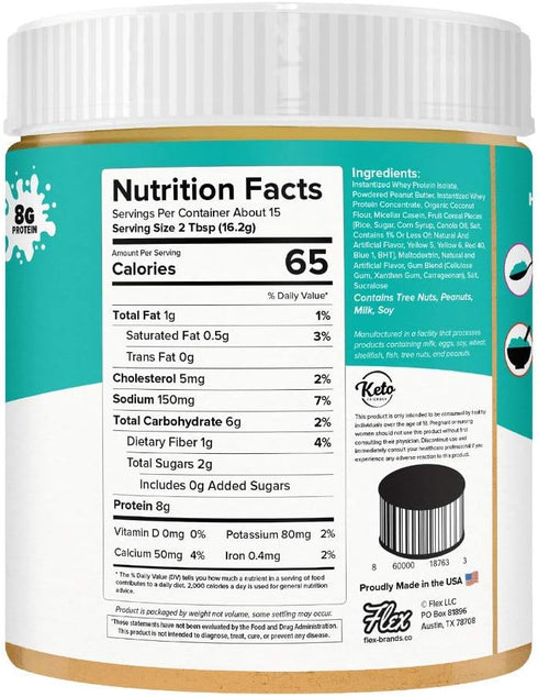 Whey Protein Cookie Butter Powder - Fruity Cereal | Keto-Friendly, Low Carb, No Added Sugars, Gluten-Free | Easy to Mix, Bake and Spread | 8.6oz...