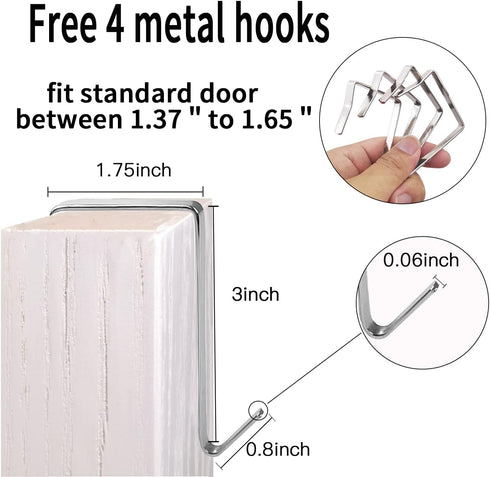 2 Pack Extra Large Hanging Over Door Shoe Organizers,closet shoe organizer shoe rack organizer shoe storage,12+6 Crytal Pockets,8+8 Hooks,black (5...