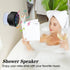 Bluetooth Shower Speaker, Portable Bluetooth Wireless Waterproof Speaker for Pool, Floating IP67 LED Light Bathroom Speaker with Suction Cup, Buil...