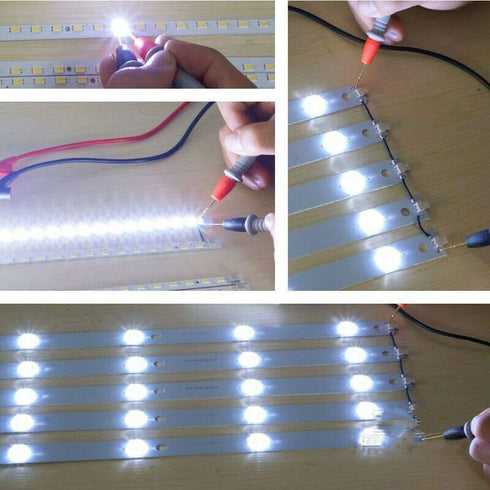 LED Light and TV Backlight Tester, 0-300V Adaptive Voltage LED Strip Lamp Beads Light Source Testing Tool with Gold Plated Pin & Power Cable fits ...