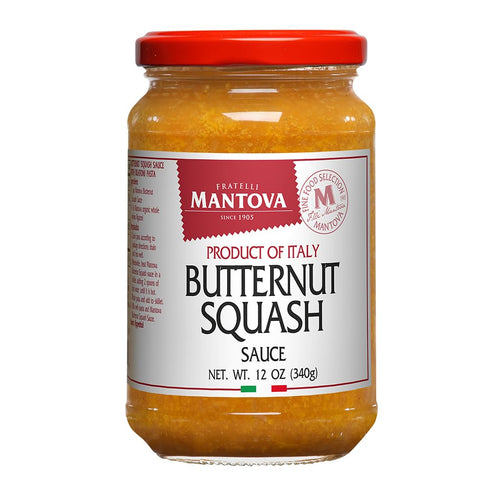 Mantova Butternut Squash Sauce, 12 oz. (Pack of 2), Product of Italy, Traditional, All-Natural, Ready-to-Eat Pasta Sauce, No Artificial Coloring, ...