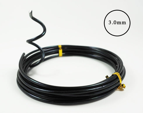 Anodized Aluminum Bonsai Training Wire 5-Size Starter Set with Canvas Bag - 1.0mm, 1.5mm, 2.0mm, 2.5mm, 3.0mm (147 feet total) - Choose Your Color...