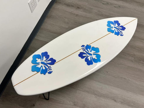 Hibiscus Stencils Flower Stencil 6inch Tropical Flower Drawing Templates Hawaii Flowers Painting Stencils for Wood Wall Canvas Furniture Porch Hom...
