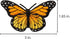 2 pcs Monarch Butterfly Applique Patch Iron On/Sew On...