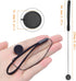 5 Pack Lens Cap Keeper Holders with Elastic String Anti-Loss Lens Cover Leash, Compatible with Canon Nikon Sony Fujifilm Olympus Panasonic DSLR SL...