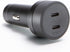 mophie 60W Dual USB-C Car Charger, Universal AUX Compatibility, LED Indicator, Fast Charging, Multi-Device...