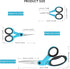Fabric Scissors, Scissors Set with Sharp Stainless Steel Blade and Soft Handles, Including Sewing Scissors, Craft Scissors and Embroidery Scissors...