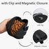 Silicone Dog Treat Pouch and Dog Clickers,Dog Training Pouch Bag with Magnetic Buckle Closure and Waist Clip for Treats,Leash,Walk (Black&Grey 4PC...