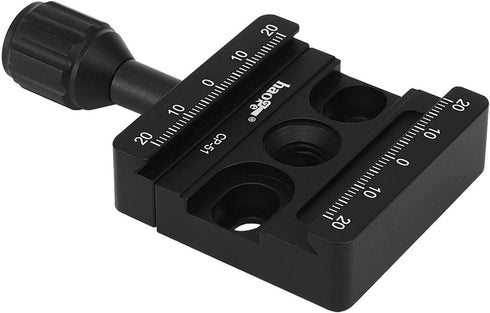 Haoge CP-51 50mm Screw Knob Clamp Adapter for Quick Release QR Plate Camera Tripod Ballhead Monopod Ball Head Fit Arca Swiss...