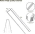 50 Pack Sturdy Garden Landscape Staples, 6 Inch Galvanized Steel Sod Pins Anti-Rust Stakes for Weed Barrier, Christmas Decorations and Landscaping...