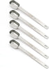 5PCS 1 Teaspoon(1Tsp | 5 mL | 5 cc | 1/3 Tablespoon) Single Measuring Spoon, Stainless Steel Individual Spoons, Long Handle Spoons Only...