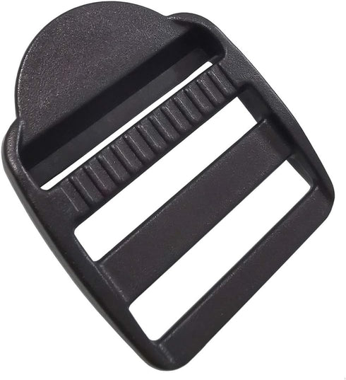 10 Pcs 1-1/4" (32mm) Plastic Slide Buckle Tension Locks Triglide for Belt Backpack Camping Bag Belt Suitcase (Black)...