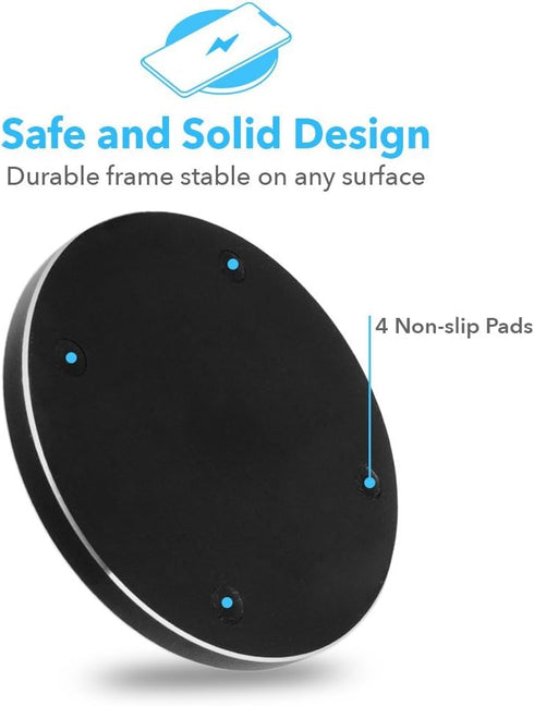 Apexan Fast Wireless Charger Compatible for Apple iPhone 13. 12, 11/Pro/Pro Max, X, XS, XS Max, iPhone XR, 8/8 Plus and All Qi Cell Phones| Qi Fas...
