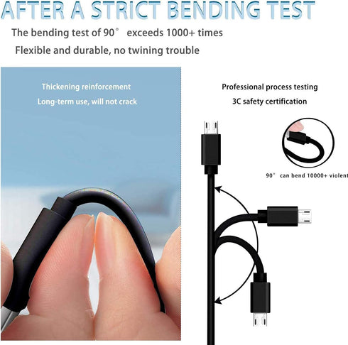 Fast Wall Charger 5ft Micro USB Charging Cable Cord fit for Barnes & Noble Nook GlowLight 3 Glowlight Plus, Nook 10 in BNRV200 BNTV650, Simple Tou...