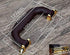 CynKen 1 Pieces PU Leather Handle For Guitar Musical Box Handbags Gift Boxes Wine Boxes Luggage Toolbox Trolley Instrument Case Black Bronze...