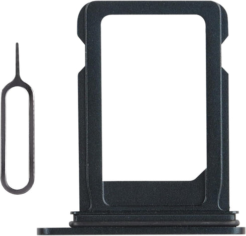 for iPhone 13 Black SIM Card Slot Replacement Single SIM Version Card Tray Holder Adapter with Waterproof Rubber Ring Repair Tool Fix Kit SIM Ejec...